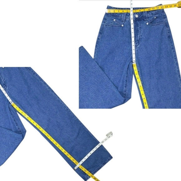 Cider Denim High Waist Wide Leg Jeans Size Small - Picture 10 of 16